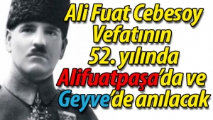 Ali Fuat Cebesoy bugün anılacak