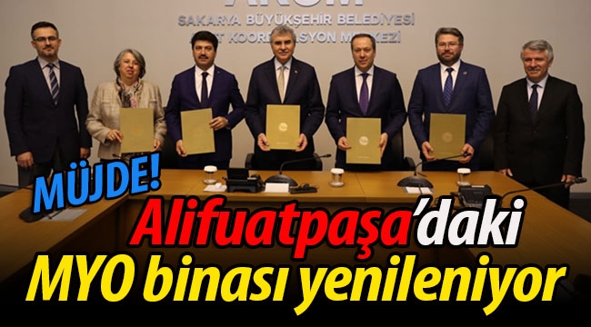 Alifuatpaşa'daki MYO binası yenileniyor