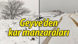 Geyve'den kar manzaraları