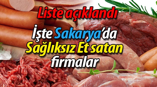 İşte Sağlıksız et satan firmalar