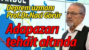 Prof.Naci Görür: Adapazarı tehdit altında
