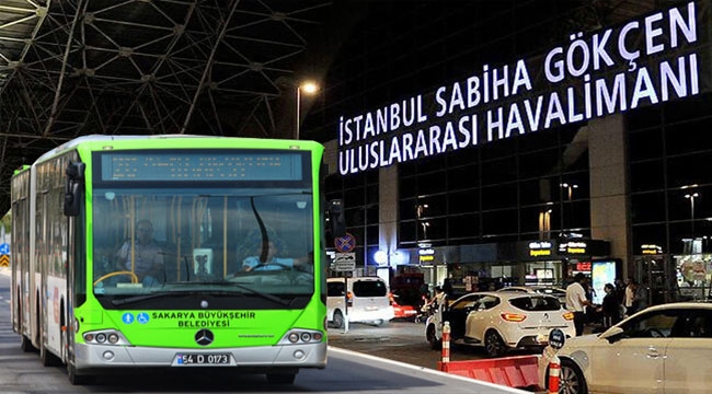 Sakarya'dan Sabiha Gökçen'e otobüs seferleri 