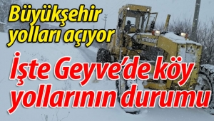 Geyve'deki köy yollarının durumu