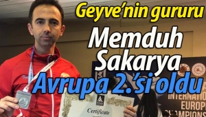 Geyveli Memduh Sakarya Avrupa 2.'si oldu
