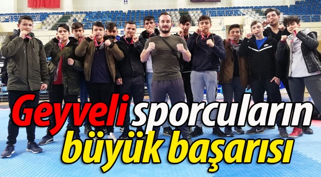 Geyveli sporcuların büyük başarısı