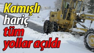 Kamışlı hariç, tüm köy yolları açıldı