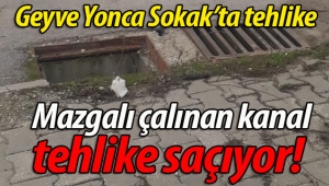 Mazgalı çalınan kanal tehlike saçıyor! 