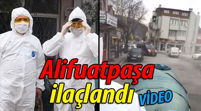 Alifuatpaşa cadde ve sokakları ilaçlandı