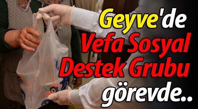 Geyve'de "Vefa Sosyal Destek Grubu" görevde