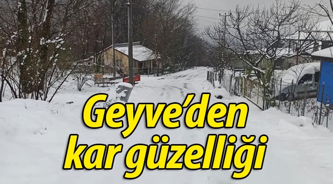 Geyve'den kar güzellikleri