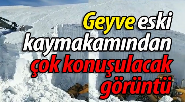 Geyve eski kaymakamından çok konuşulacak görüntü!