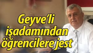 Geyveli işadamından öğrencilere jest