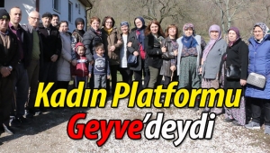 Kadınlar Platformu üyeleri Geyve'deydi