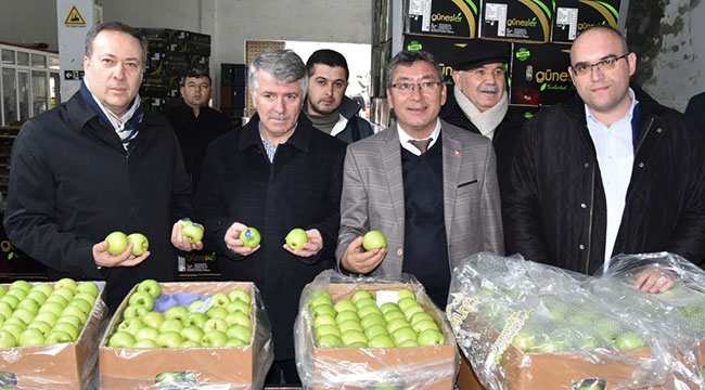 Murat Kaya, Eğirdir'de meyve tesislerini inceledi