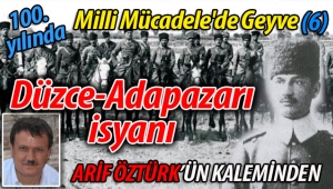 Arif Öztürk'ün yazısı: Milli Mücadelede Geyve (6)