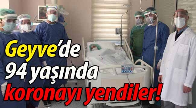 Geyve'de 94 yaşında koronayı yendiler!