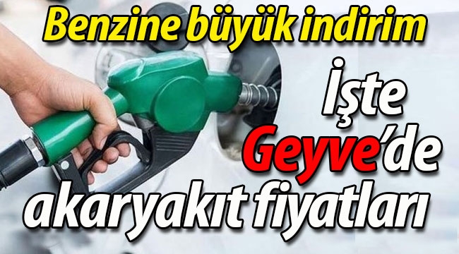 Geyve'de benzin fiyatı