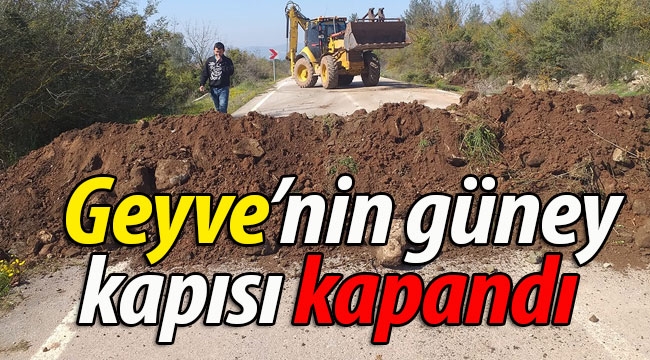 Geyve'nin güney kapısı kapatıldı