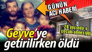 Geyve'ye getirilirken öldü