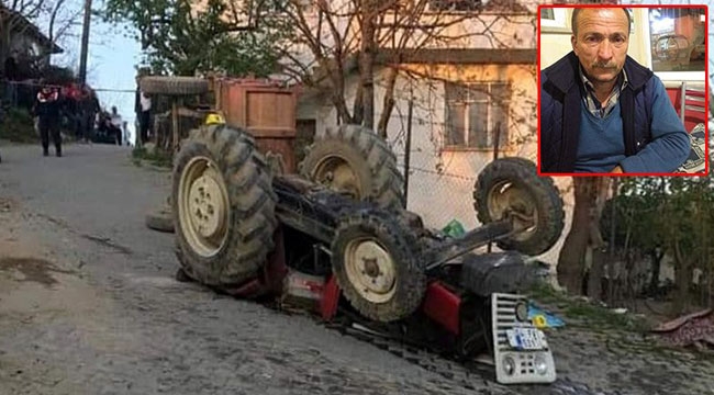 İznik'te 54 plakalı traktör devrildi: 1 ölü, 4 yaralı