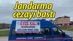 Jandarma, Corona tedbirlerine uymayanlara cezayı bastı