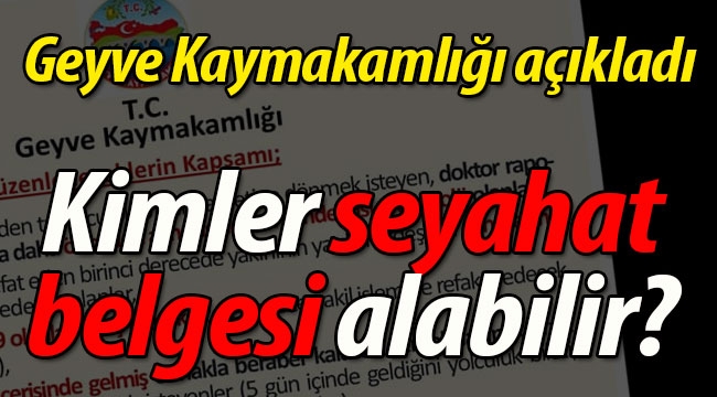 Kimler seyahat belgesi alabilir? 