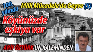 Milli Mücadelede Geyve (5).. Köyünüzde eşkiya var!