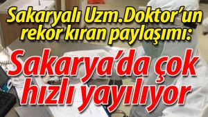 Sakaryalı Uzm.Doktorun rekor kıran paylaşımı