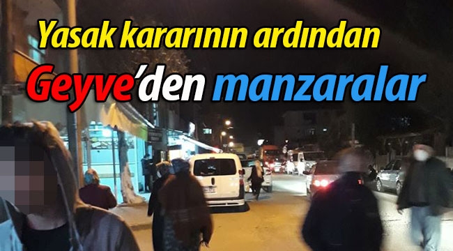 Yasak sonrası Geyve'den manzaralar