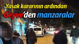 Yasak sonrası Geyve'den manzaralar