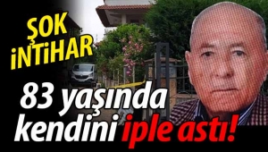 83 yaşında kendini iple astı!