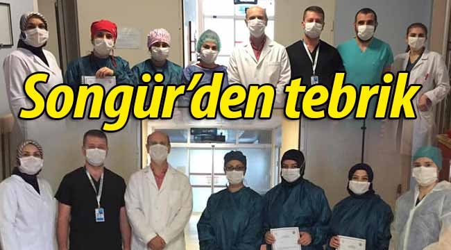 Başhekim Semih Songür'den tebrik