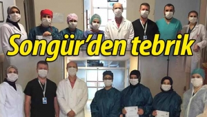 Başhekim Semih Songür'den tebrik