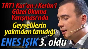 Enes Işık, TRT1 Kur'an Okumada 3. oldu
