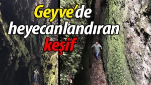 Geyve'de heyecanlandıran keşif