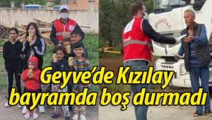 Geyve'de Kızılay bayramda boş durmadı