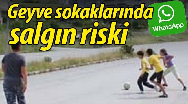 Geyve sokaklarında salgın riski