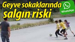 Geyve sokaklarında salgın riski