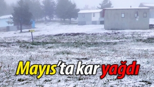 Mayıs ayında kar yağdı
