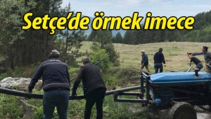 Setçe'de örnek imece çalışması