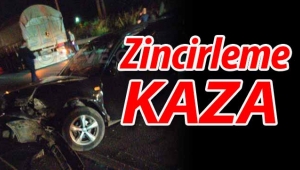 Son dakika... Yukarı Kirazca'da zincirleme kaza!