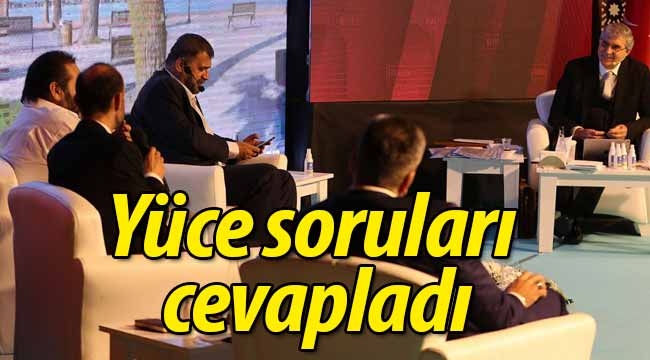 Yüce, canlı yayında soruları cevapladı