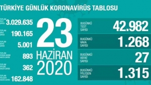 Corona'dan 27 kişi öldü
