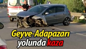 Geyve-Adapazarı karayolunda kaza