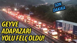 Geyve-Adapazarı Yolu Felç!