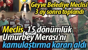 Geyve Belediye Meclisi'nden önemli kamulaştırma kararı