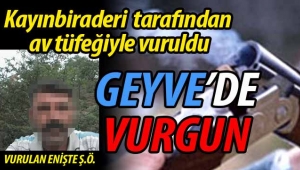 Geyve'de eniştesini av tüfeğiyle vurdu