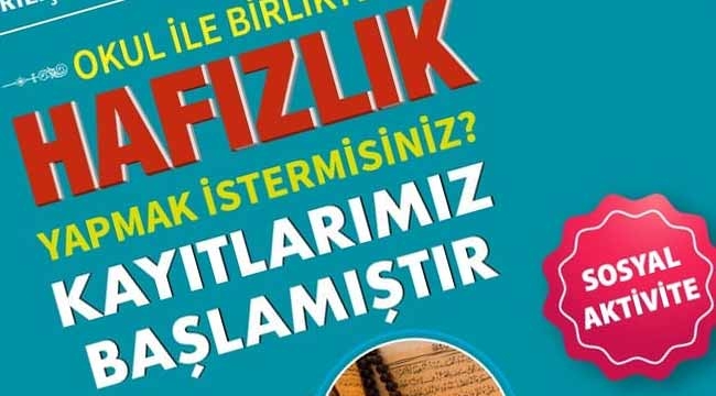 Geyve'de Hafızlık için kayıtlar başladı