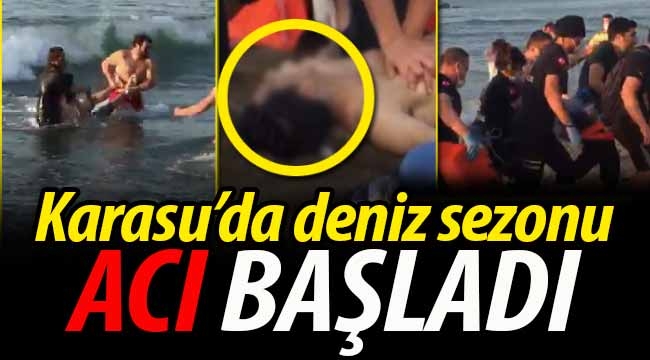 Karasu'da deniz sezonu acı başladı! 