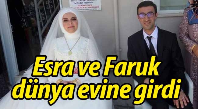 Esra ile Faruk mutluluğa "Evet" dedi